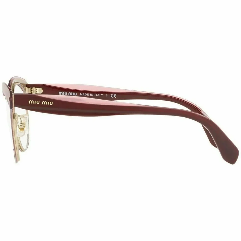 Miu Miu Cat Eye Eyeglasses Garnet W/Demo Lens